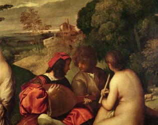 Das ländliche Konzert (Detail)